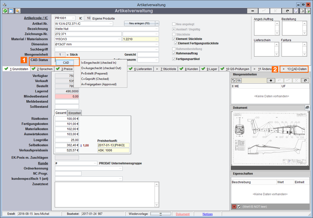 Artikelverwaltung_CAD